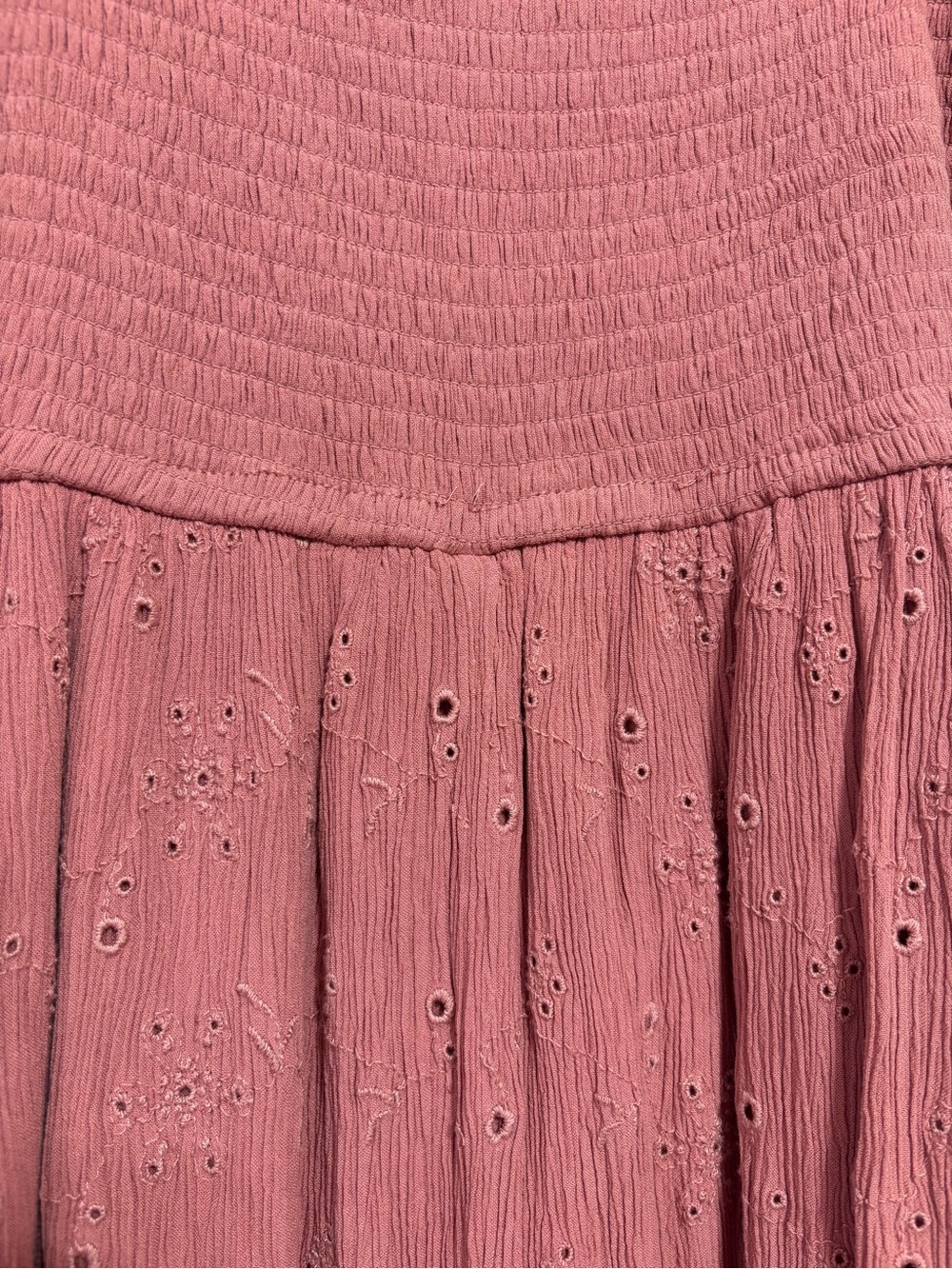 Hollister Dusty Rose Eyelet Mini Dress - Picture 6 of 6